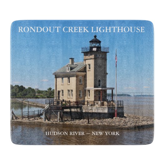 Rondout Creek Lighthouse, New York Cutting Board Schneidebrett (Vorderseite)
