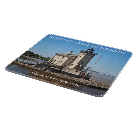 Rondout Creek Lighthouse, New York Cutting Board Schneidebrett (Ecke)