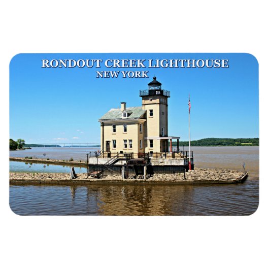 Rondout Creek Lighthouse, New York Magnet (Horizontal)