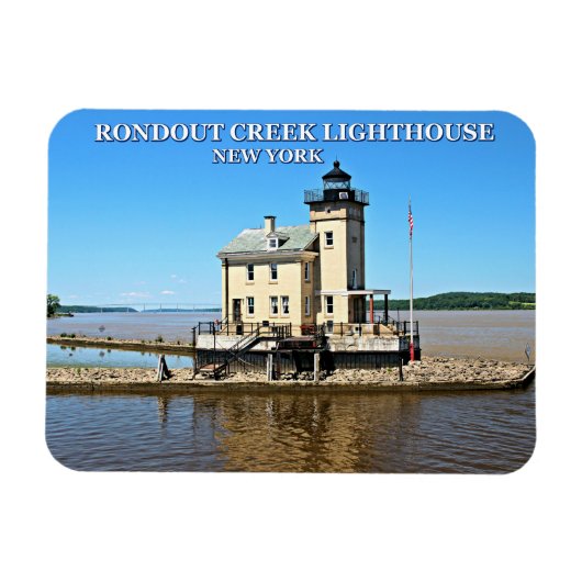 Rondout Creek Lighthouse, New York Magnet (Horizontal)