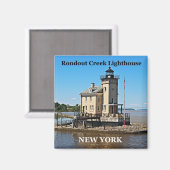 Rondout Creek Lighthouse, New York Magnet (Vorderseite/Rückseite)