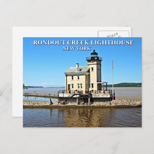 Rondout Creek Lighthouse, New York Postcard Postkarte (Vorne/Hinten)