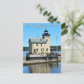 Rondout Creek Lighthouse, New York Postcard Postkarte (Stehend Vorderseite)