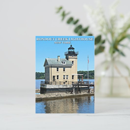 Rondout Creek Lighthouse, New York Postcard Postkarte (Stehend Vorderseite)