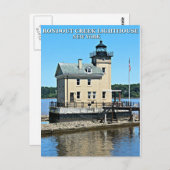 Rondout Creek Lighthouse, New York Postcard Postkarte (Vorne/Hinten)