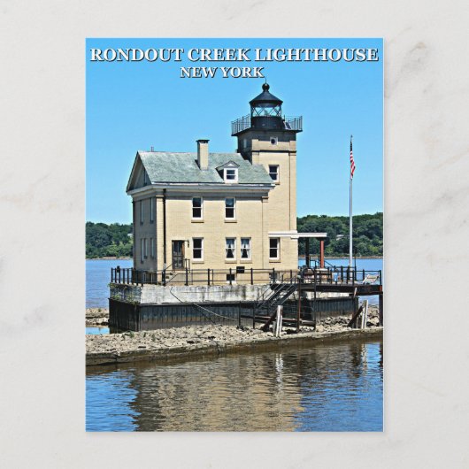 Rondout Creek Lighthouse, New York Postcard Postkarte (Vorderseite)