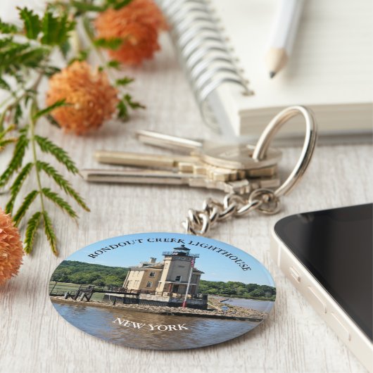 Rondout Creek Lighthouse, New Yorker Schlüsselanhä Schlüsselanhänger (Seite)
