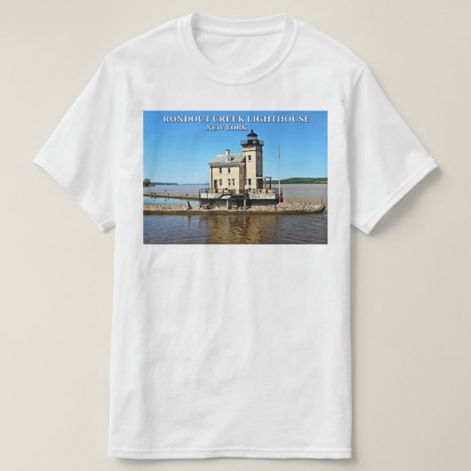 Rondout Creek Lighthouse, New Yorker T - Shirt (Design vorne)