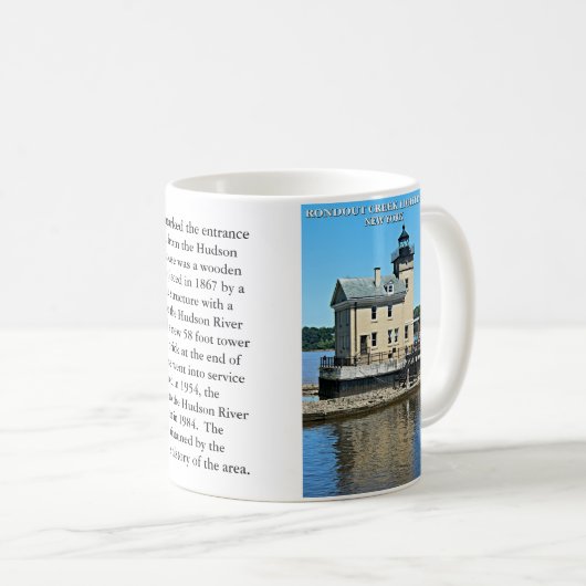 Rondout Creek Lighthouse, New Yorker Tasse (VorderseiteRechts)