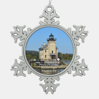 Rondout Light Snowflake Weihnachtsschmuck Schneeflocken Zinn-Ornament
