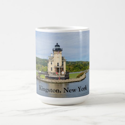 Rondout Lighthouse in NY Kaffeetasse (Mittel)