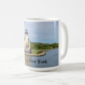 Rondout Lighthouse in NY Kaffeetasse (VorderseiteRechts)