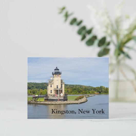 Rondout Lighthouse Postkarte (Stehend Vorderseite)