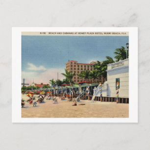 Roney Plaza Hotel, Miami Beach, Florida Vintage au Postkarte