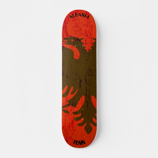 RONIN Albanien Apex Pro Flag Skateboard Deck (Vorne)