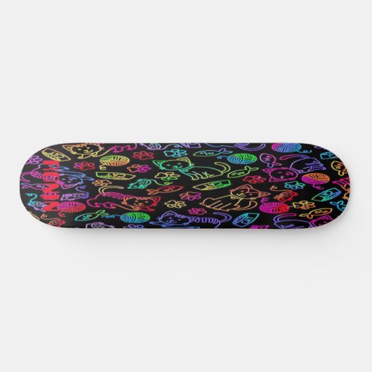 RONIN APEX NEON CATS BOLD Skateboard Deck (Horizontal)