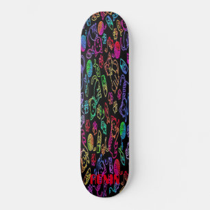 RONIN APEX NEON CATS BOLD Skateboard Deck