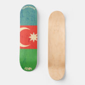 RONIN Aserbaidschan Apex Pro Flag Skateboard Deck (Vorderseite)