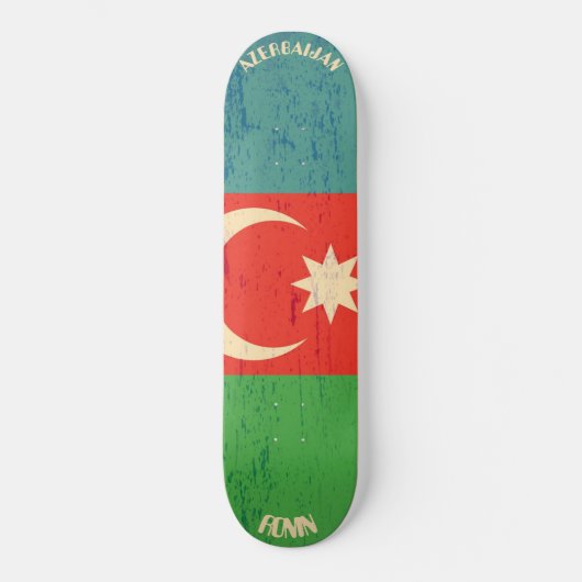 RONIN Aserbaidschan Apex Pro Flag Skateboard Deck (Vorderseite)