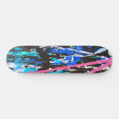 RONIN BRAND Smash Blue Black Skateboard Deck (Horizontal)