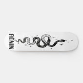 RONIN BRAND Snake Plan Whiteout Reverse SKATEBOARD (Horizontal)