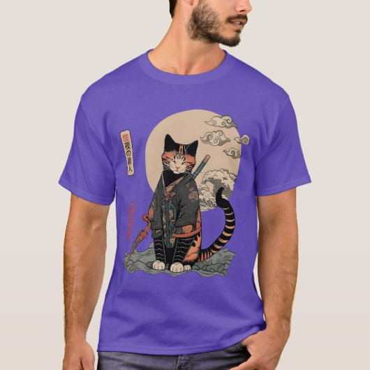 Ronin Cat Freund T-Shirt (Vorderseite)