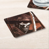 Ronin Rechteckiger Pappuntersetzer (angewinkelt)