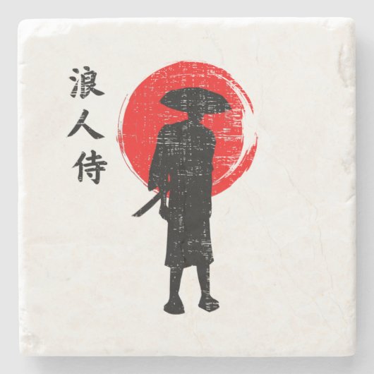 Ronin Samuari Steinuntersetzer (Vorderseite)