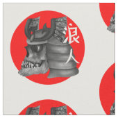 Ronin Samurai Japan Flag Skull Stoff (Nahaufnahme)