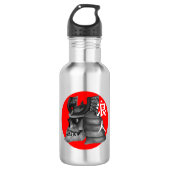 Ronin Samurai Japanische Flagge Trinkflasche (Vorderseite)