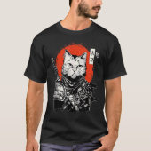 Ronin Samurai Katana und Japan wachsen Sonne T-Shirt (Vorderseite)