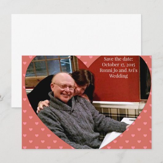 Ronni und Avi Einladung (Vorne/Hinten)