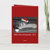 ronni Welpen Feiertagskarte (Rückseite)