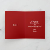 ronni Welpen Feiertagskarte (Innenseite)