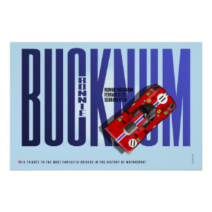 Ronnie Bucknum Ferrari 512S Tribute Poster