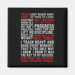 Ronnie Fitness Quotes Gym Workout Bodybuilding Mot Magnet