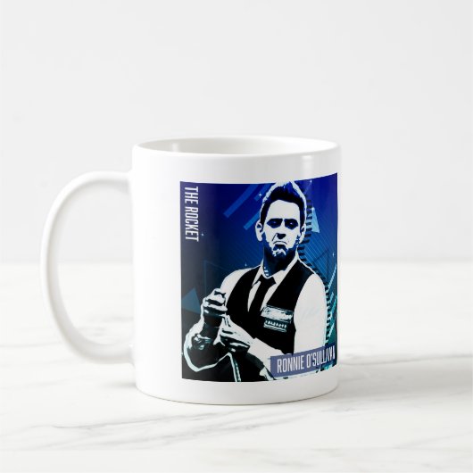 Ronnie O'Sullivan - "The Rocket"-Tasse Kaffeetasse (Links)
