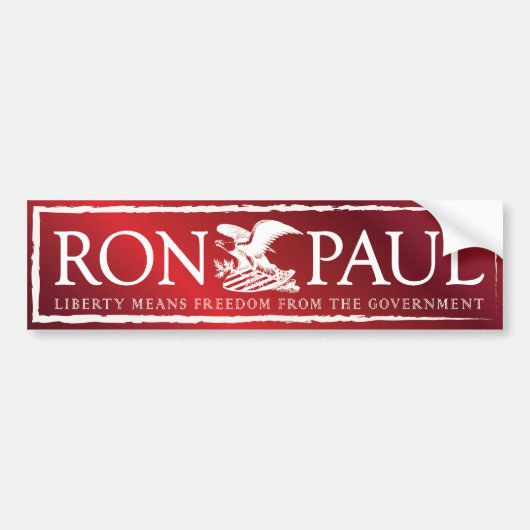 RonPaul2012 Autoaufkleber (Vorne)