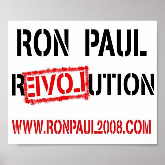 RONPAULRevolution Poster (Vorne)