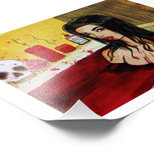 Rons Klassiker: Jen der Hölle Fotodruck (Ecke)