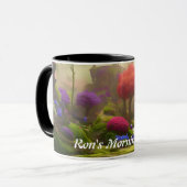 Ron's Morning Tea Personalisiert anpassbar Tasse (Vorderseite Links)