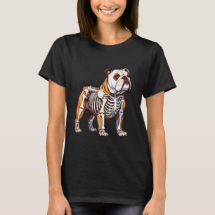 Röntgen-Bulldog-Körperanatomie Radiographie Skelet T-Shirt
