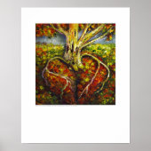 Röntgen-Deckkunst - Herzwurzeln von L. Rainey Poster (Vorne)