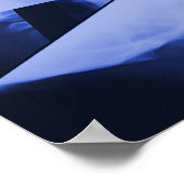 röntgen - elektromagnetisches Blau Poster (Ecke)