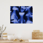 röntgen - elektromagnetisches Blau Poster (Küche)