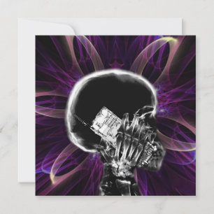 Röntgen-Fraktal-Blume Smartphone Skeleton - Fuchsi