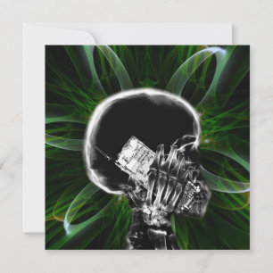 Röntgen-Fraktal-Blume Smartphone Skeleton - Green