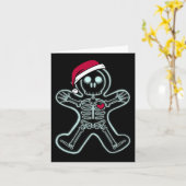 Röntgen Gingerbread Man Skeleton Christmas Nurse X Karte (Gelbe Blume)