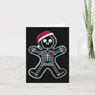 Röntgen Gingerbread Man Skeleton Christmas Nurse X Karte