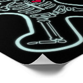 Röntgen Gingerbread Man Skeleton Christmas Nurse X Poster (Ecke)